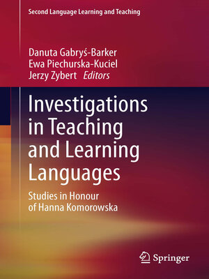 cover image of Investigations in Teaching and Learning Languages
